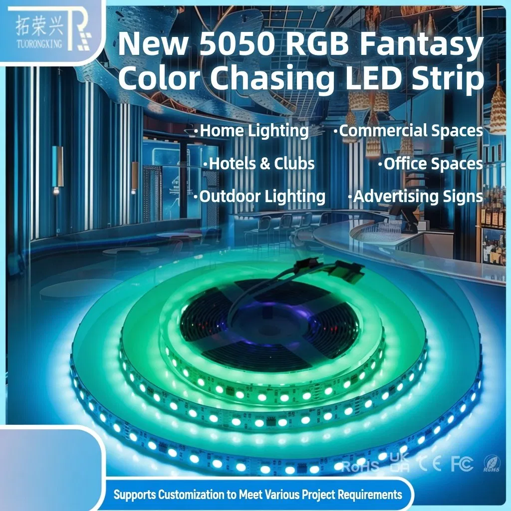 Fita de Luz LED Flexível Controlável de Alta Qualidade 5050 DMX512