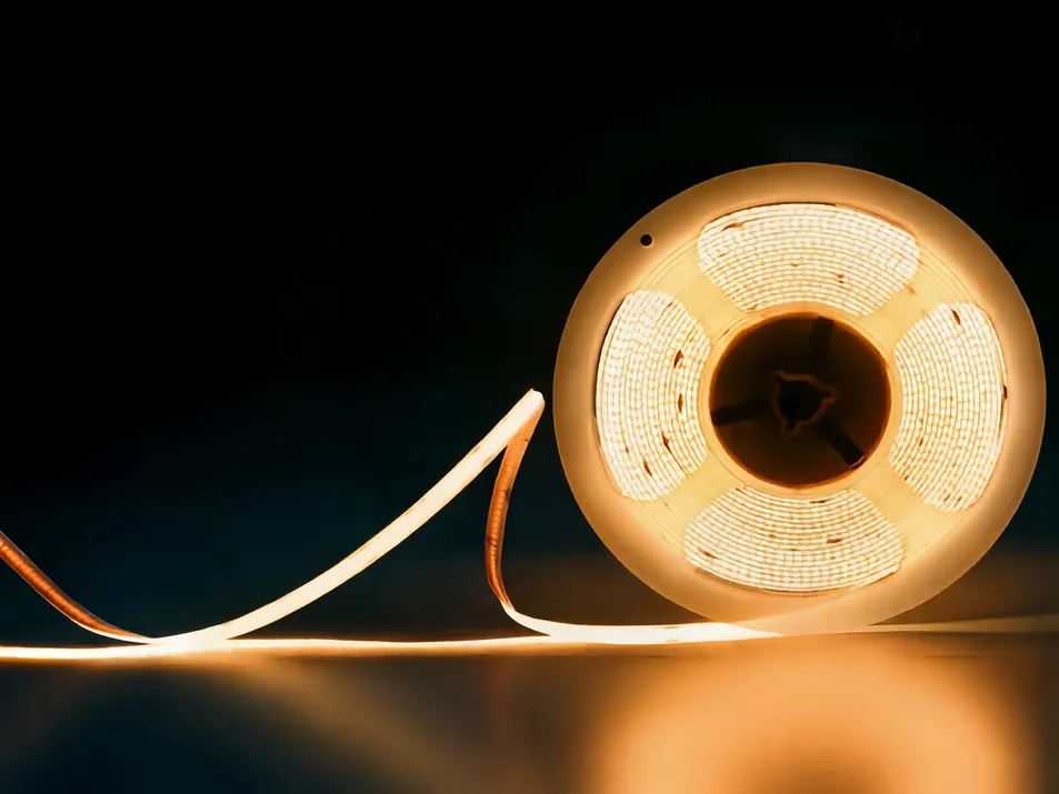 Fita de LED COB 12V 24V IP67 À prova d'água Dimerizável Alta Lúmen para Iluminação Comercial