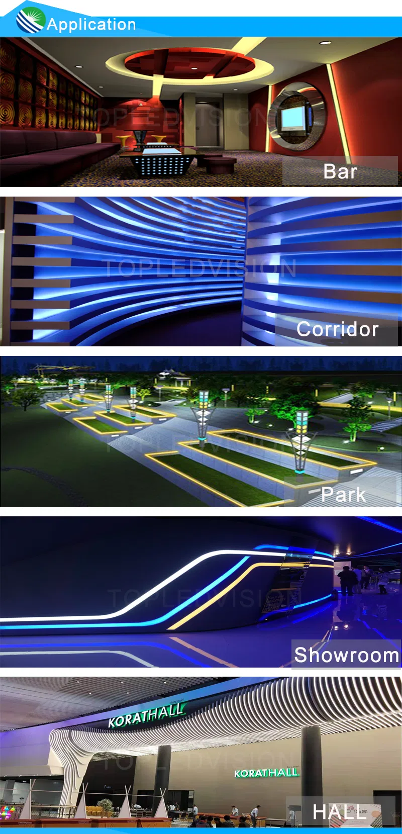 Fita LED RGB Azul à Prova d'Água 60LEDs/M Fita LED SMD Flexível com Controle Remoto por APP para Decoração de Quarto e Casa