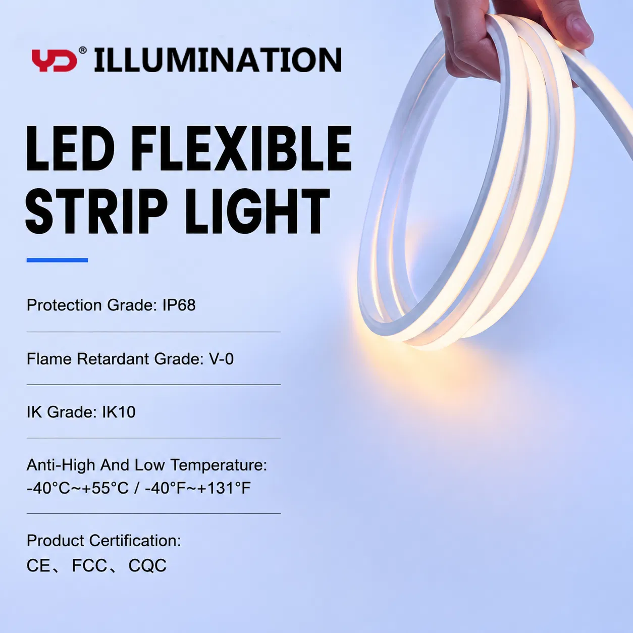 IP68 Fita de LED externa com Bluetooth para arquitetura