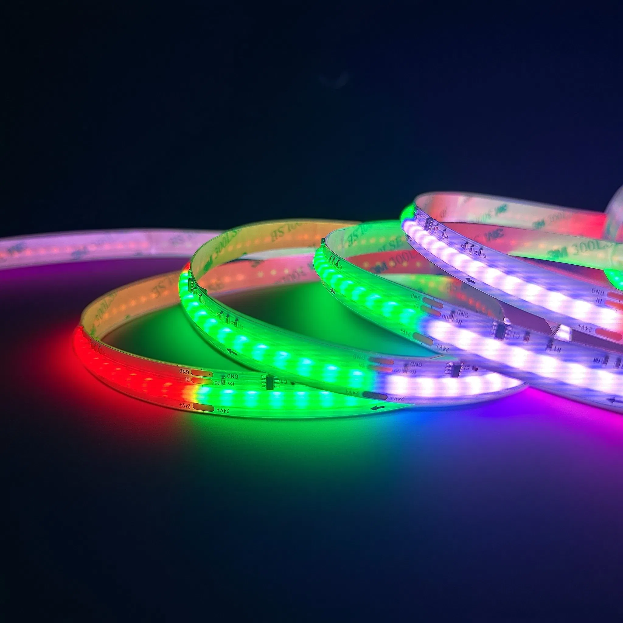 Fita de LED COB Spi RGBW IC Ws2814 784 LEDs DC24V Rgbic Flexível COB Digital LED Pixel Strip