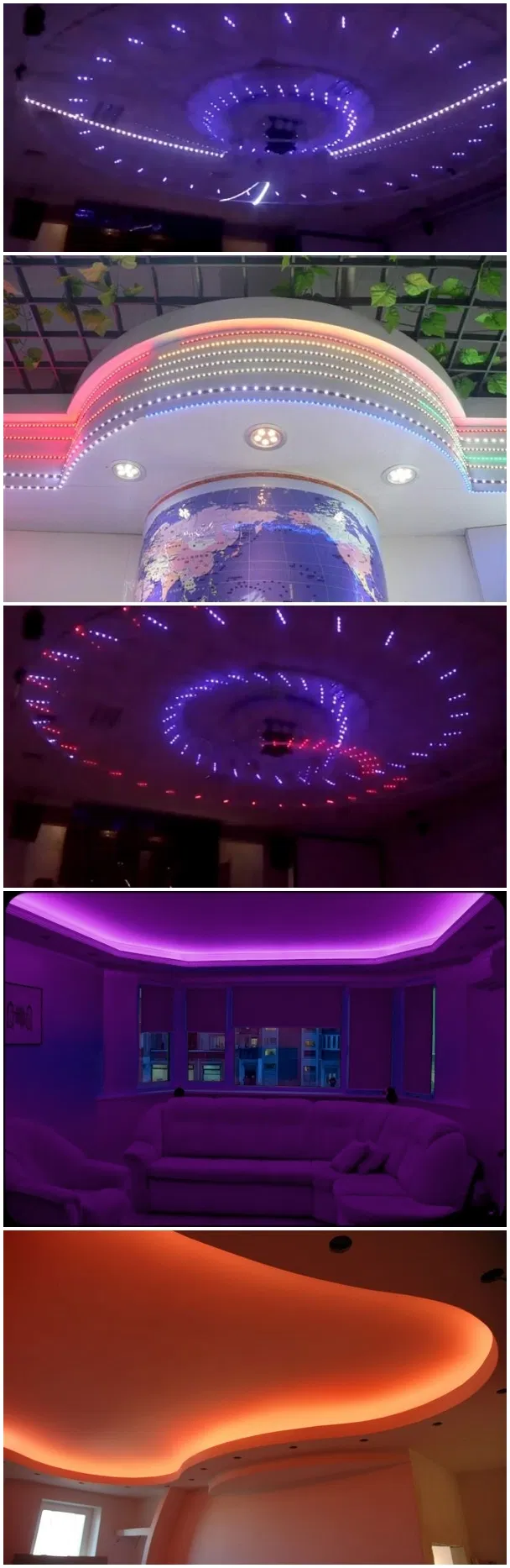 24V 12V SMD 5050 Fita LED Flexível RGB Endereçável DMX512 60LED/M IP68 Controle DMX Inteligente 10m/Roll 5m/Roll