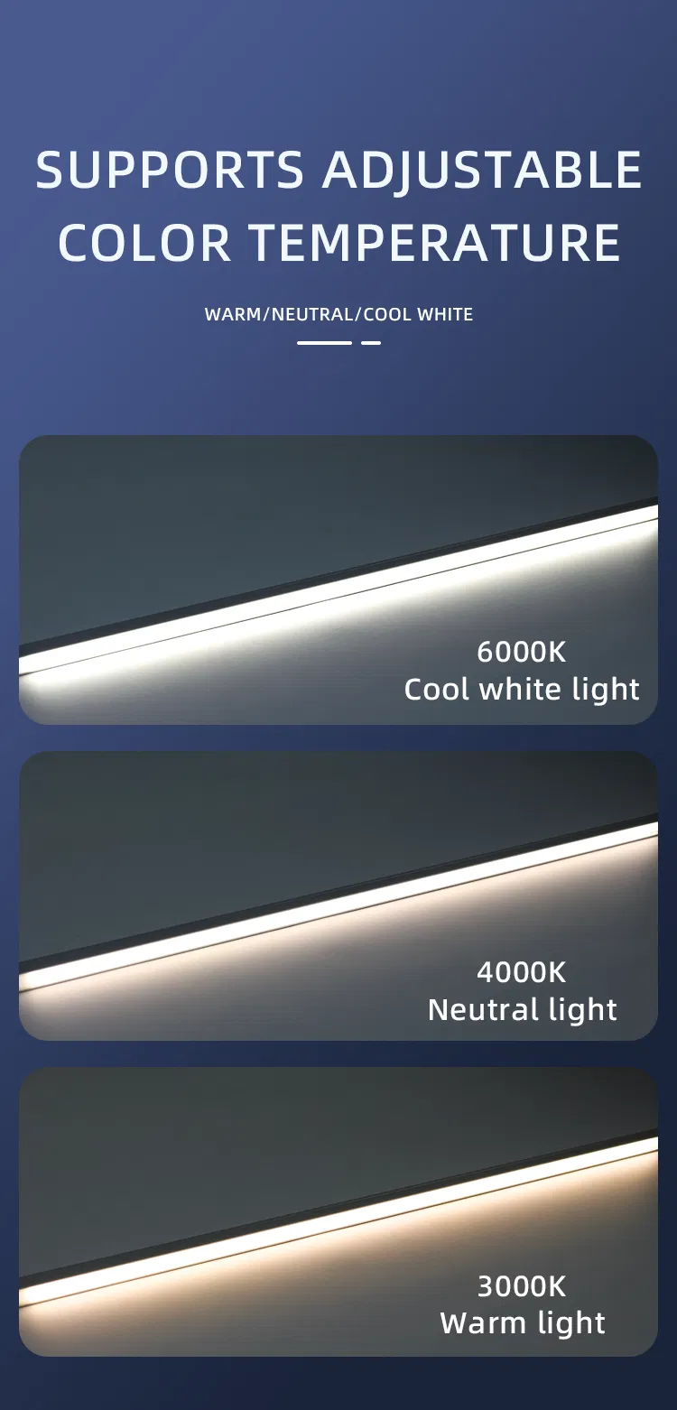 Luzes de LED sob o armário para vinho por atacado, tiras de luz para armários em perfil de alumínio para exibição em prateleiras de metal