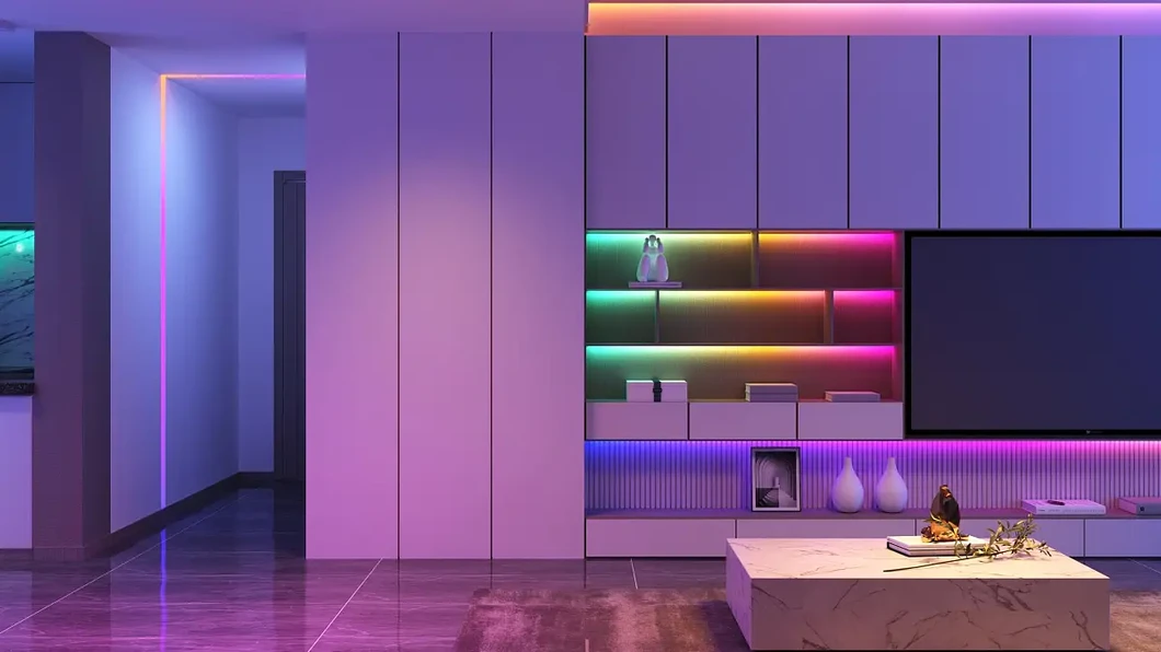 2025 Novo Modelo 5050 RGB-96D Faixa de Luz LED Super Brilhante à Prova d'Água para Exterior, Iluminação de Atmosfera ao Ar Livre, Iluminação para Céu Escuro, Venda Direta de Fábrica