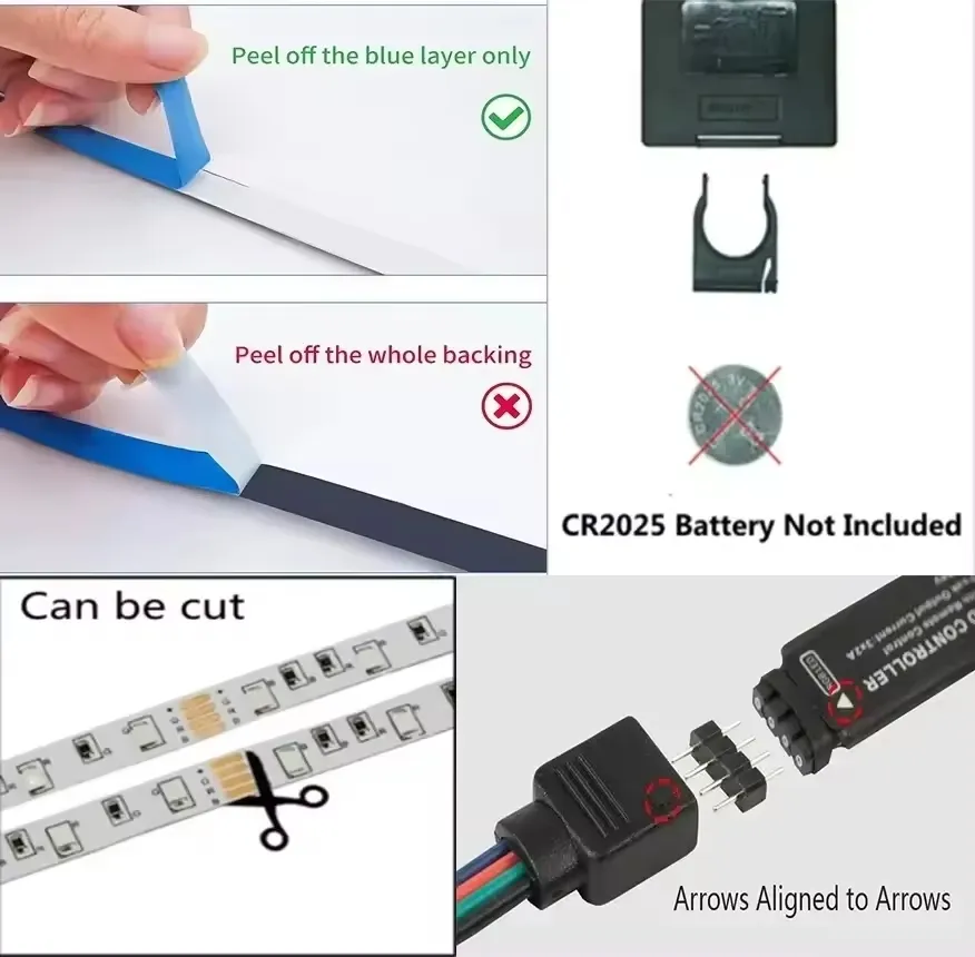 5V USB 3m 5m Luz LED de Quarto Fita Flexível Luces LED Fita para Decoração de Casa Quarto Quarto de TV Luz de Fita RGB 65 Polegada