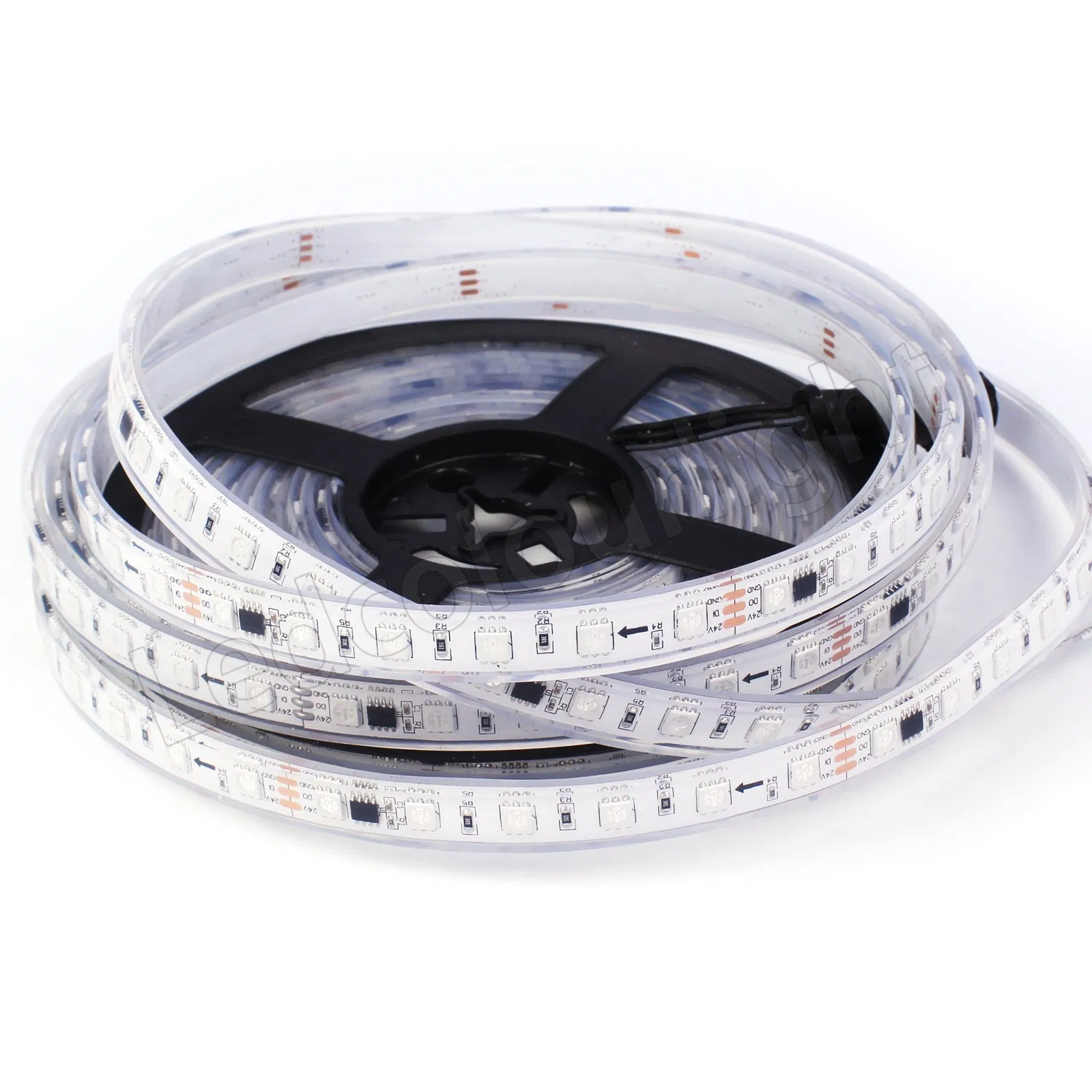 DMX 60LEDs 10pixels Fita de Luz RGB RGBW Flexível Endereçável LED Luz de Cordão 5m Por Fita de Luz para Decoração de Clube IP68 À Prova d'Água