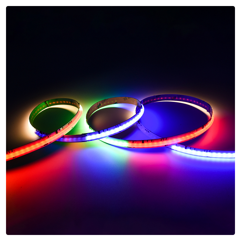 DC24V Mudança de Cor RGBW Endereçável 16.4FT Fita LED COB Flexível com Ws2814