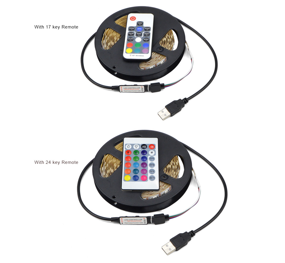 5V USB 5050 RGB 30d Fita de LED para Iluminação de Fundo de TV