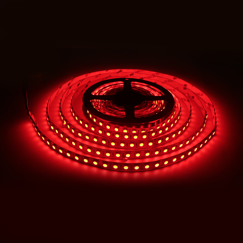 Fita de LED RGB SMD 5050 12V 24V 96LEDs/m IP67 à prova d'água para iluminação de fundo de TV, iluminação inteligente para casa