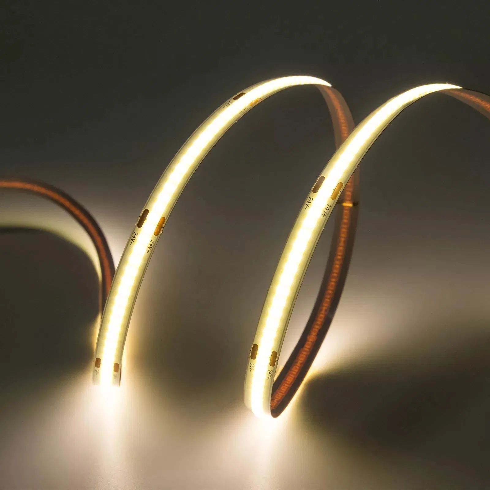 Três cores Tunnable DOT Free Flexible Decorativo Neon SMD2835 COB Faixa de LED