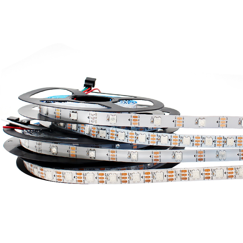 Fita LED RGB endereçável Ws2812b Tira LED 5V 30LED Pixel IP65 à prova d'água