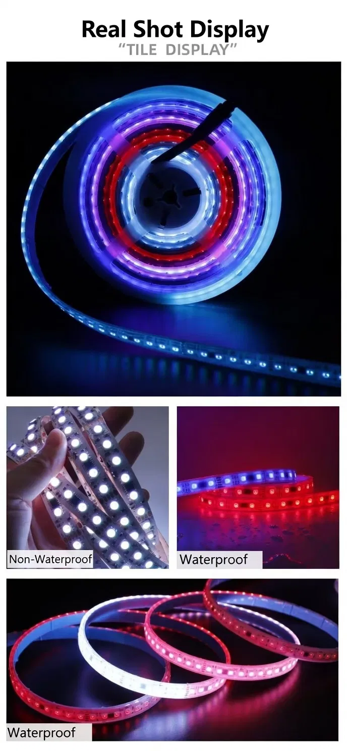 DMX512 Fita de Luz LED Programável Endereçável RGB para Decoração de Noite em Clube