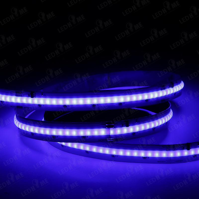 12V 24V 480chips/M Luz de fita LED RGB RGBW Rgbwcct COB 3000K 4000K 6500K Fitas LED COB flexíveis de alta densidade