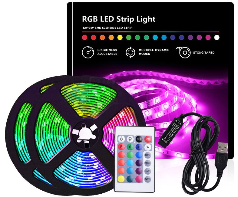 5050 Flexible TV Backlight 5V USB LED Strip Wth Remote Control