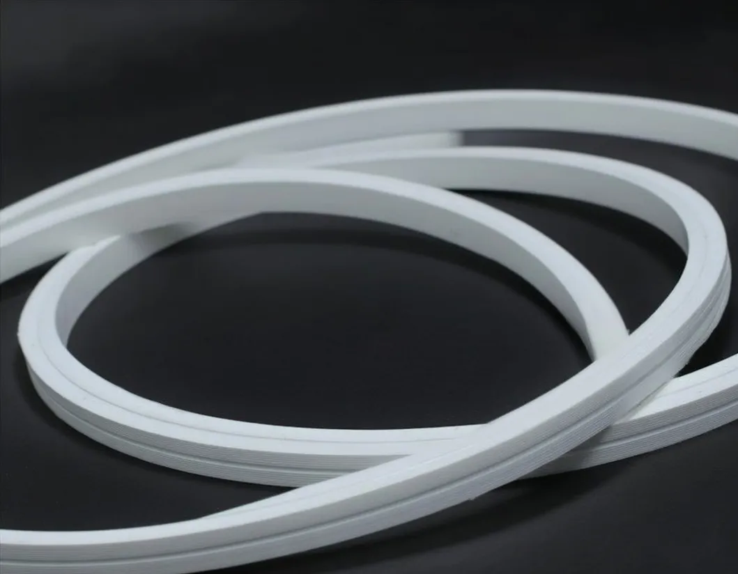 Fita de LED Neon de Silicone Flexível 8X8mm Curva Superior IP65 2835 168LED/M 12V 24V Alta Brilho para Iluminação Arquitetônica