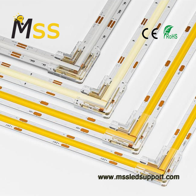 Fita de Luz de Tira Flexível Ultra Fina 12V 24V para Interior IP20 Cortável 10W 12W Fita LED COB para Iluminação de Armários