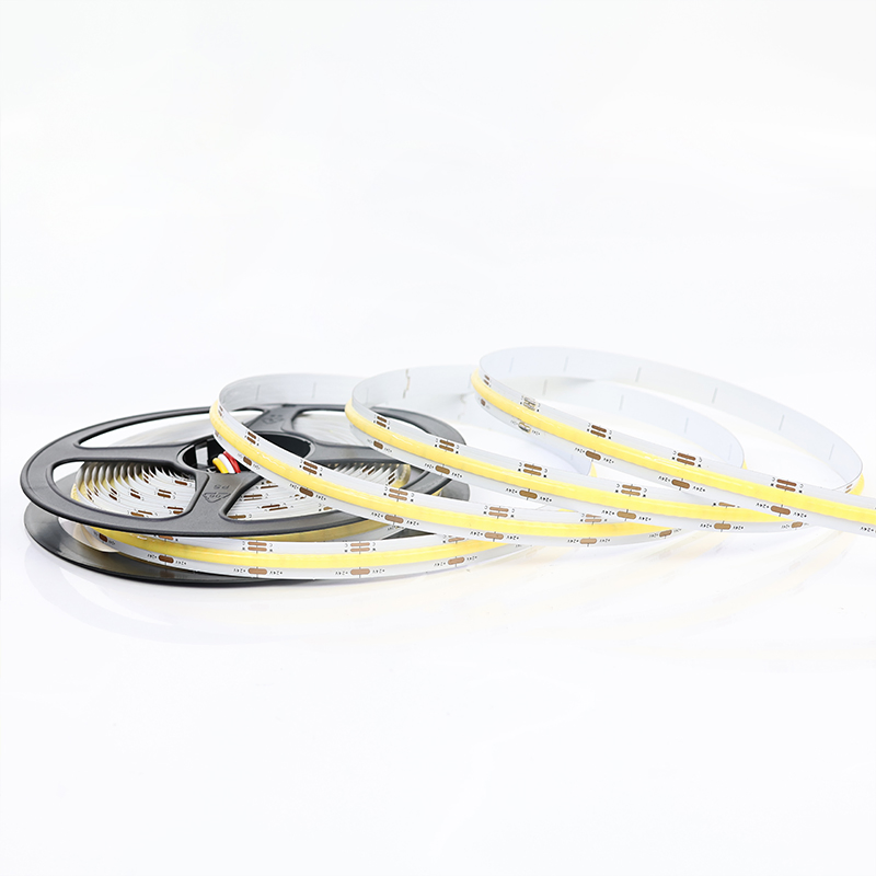 OEM ODM DC24V IP20 DC24V 10mm 608LEDs/M Luz de fita LED sem pontos em perfil de alumínio LED Luz COB