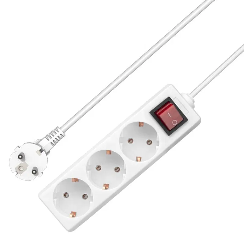 Ferro de Potência da UE com Tomada de Extensão USB Plugue Inteligente de Potência 3 Luz LED Torre de Potência Tomada da UE