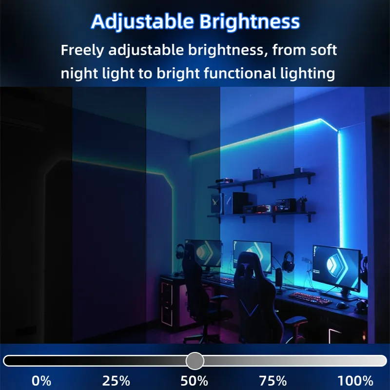 WS2811 Fita LED RGB RGBW Endereçável Inteligente 24V 12V 10mm Wifi App Sincronização de Música Luzes Dinâmicas Dimmable