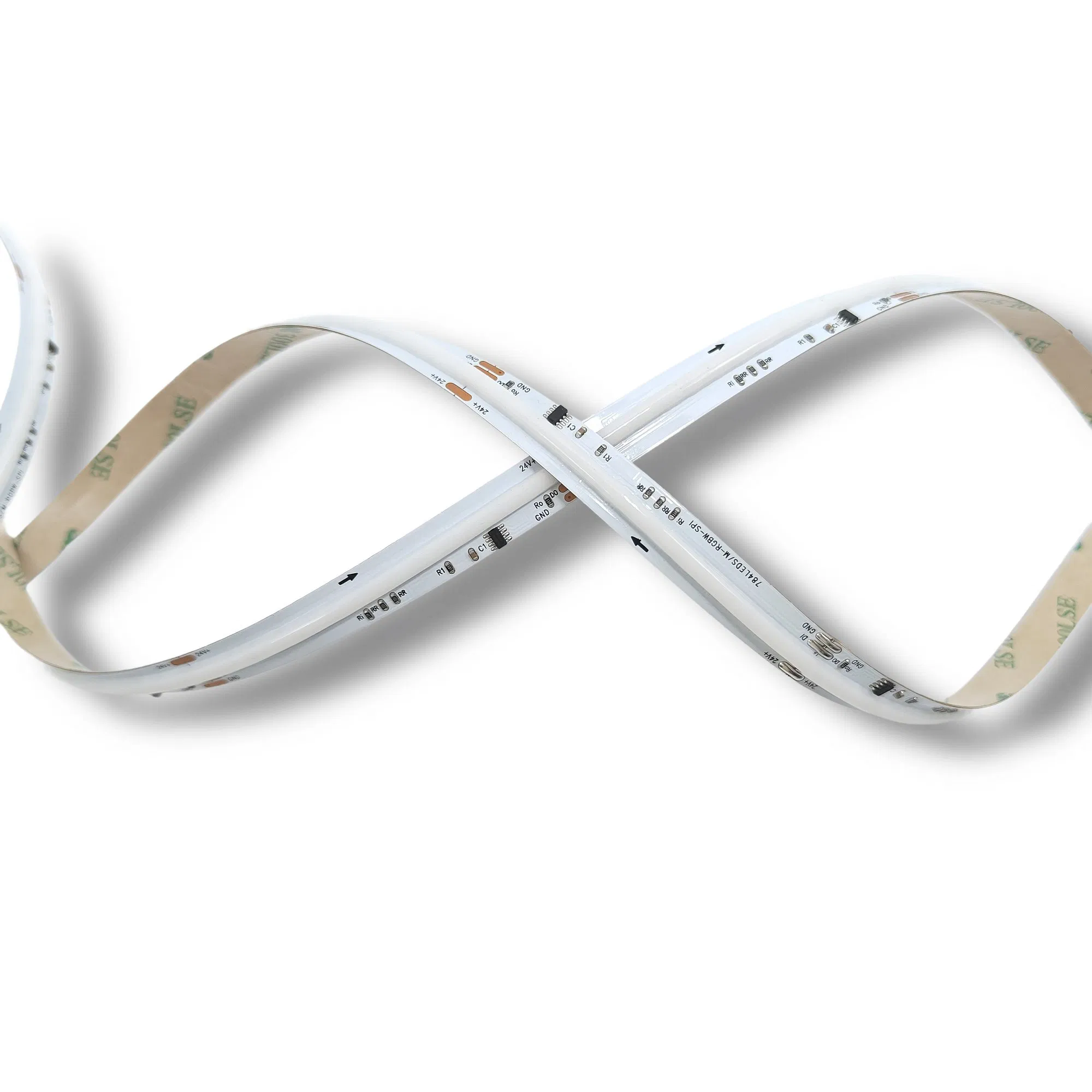 Fita de LED COB Spi RGBW IC Ws2814 784 LEDs DC24V Rgbic Flexível COB Digital LED Pixel Strip