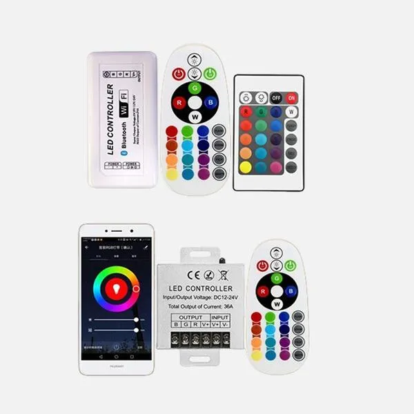 Fita de LED RGB Pixel Programável Mágica Endereçável Fita de Luz RGBW 12V 24V Ws2811 Ws2812b