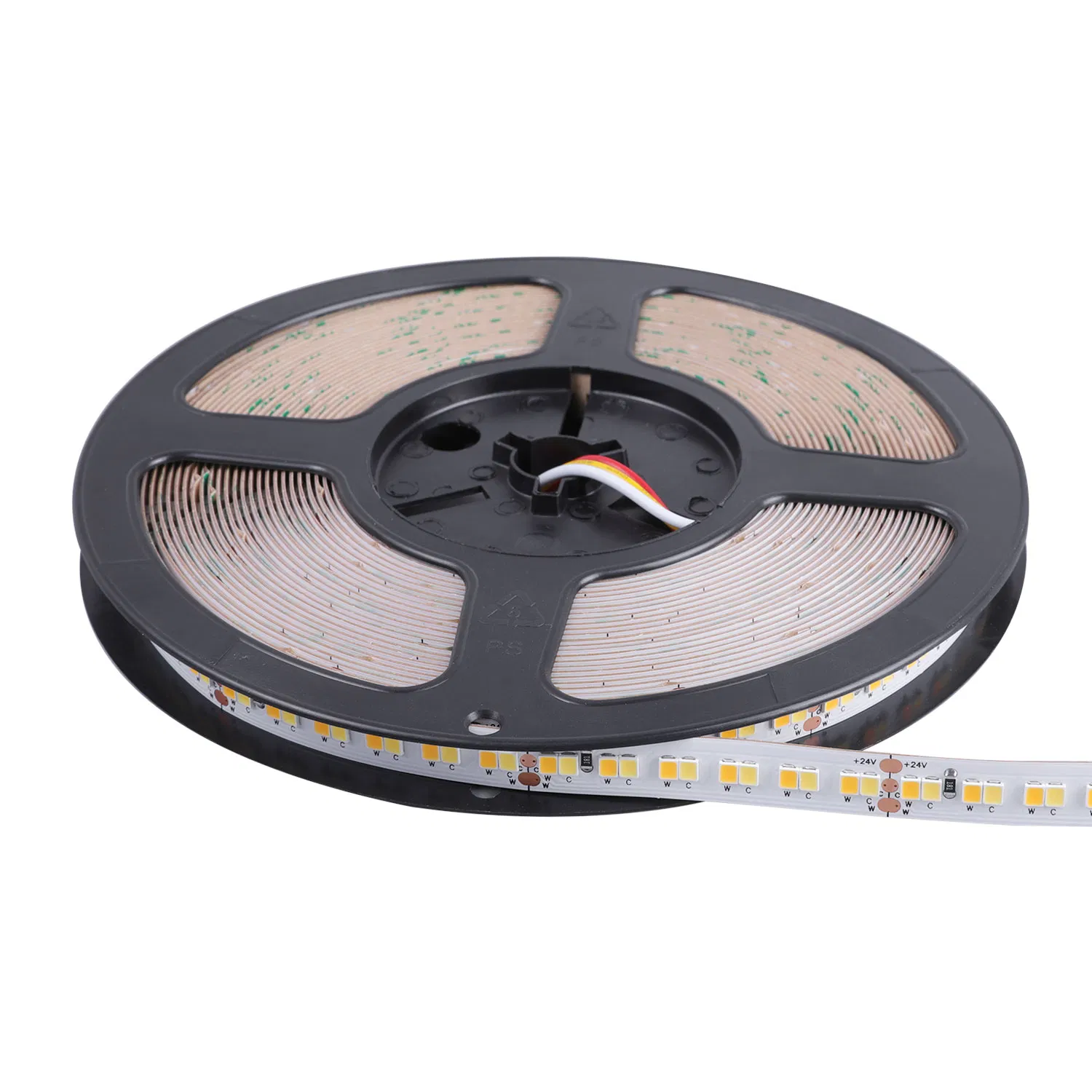 OEM ODM Mudança de Cor CCT SMD2835 Fita LED 240LEDs/M 2700~6500K 24V Fita LED DC