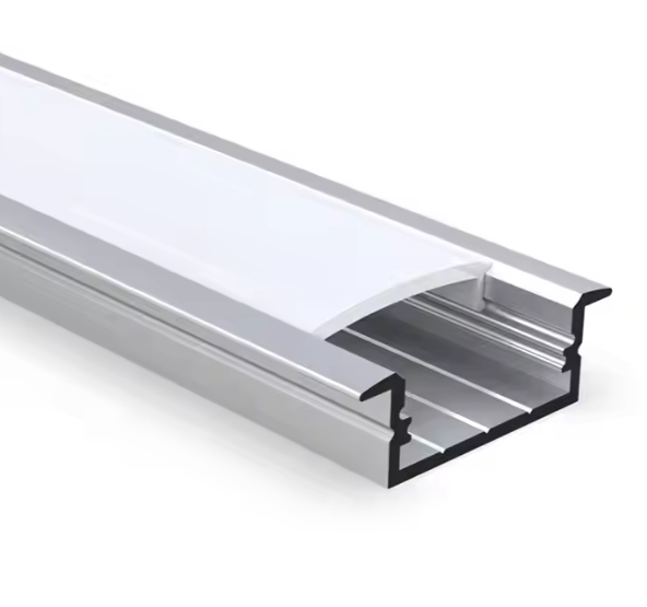 Canal de Alumínio para Extrusão de LED com Difusor Perfil de Alumínio Recessado para Fita de LED