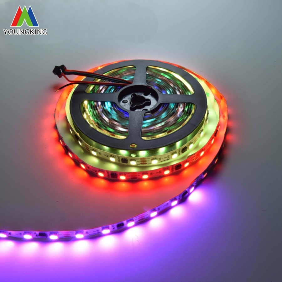 Água Corrente Tira de LED 60LEDs/M IC Ws2811 5050RGB Tira de LED IP20 12V 10mmpcb Tira De Luz LED RGB Tira de LED