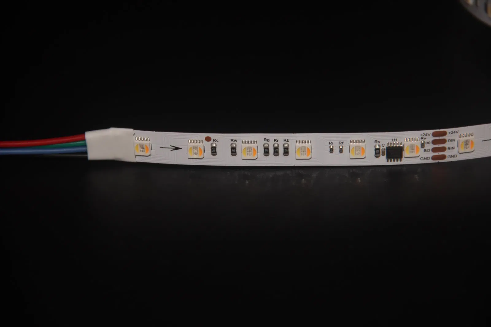 Ws2814 Fita LED RGBW Digital Spi - 60 LEDs/M - 24V - Endereçável Individualmente