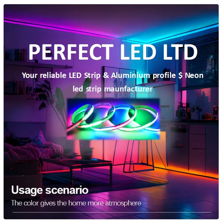 Fita LED endereçável COB RGBW Pixel Ws2811 784LEDs 24V para uso interno