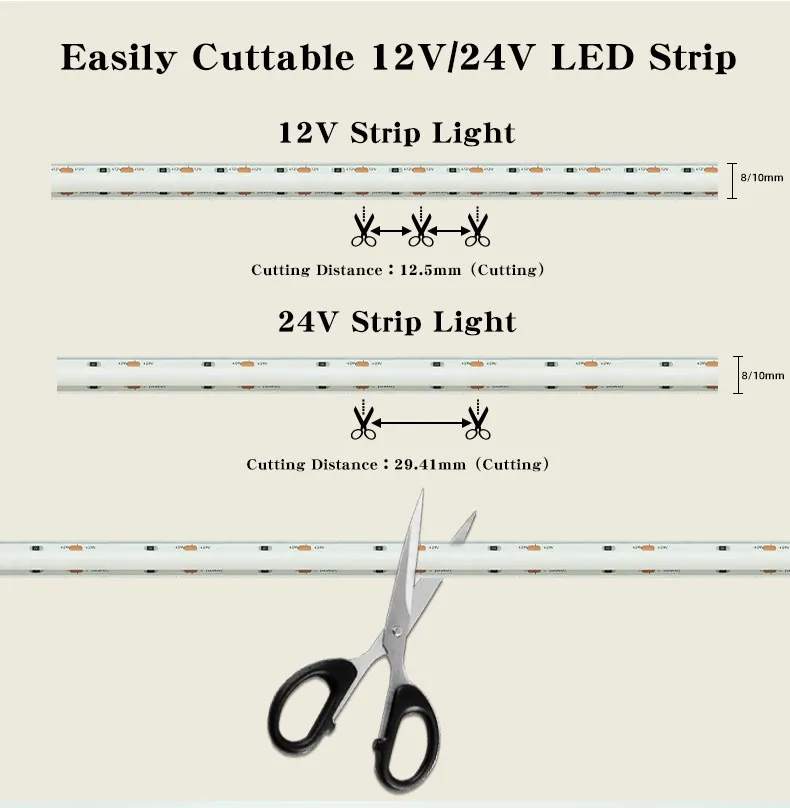 Silicone S0B Fitas de LED Flexíveis e Sem Manchas IP67