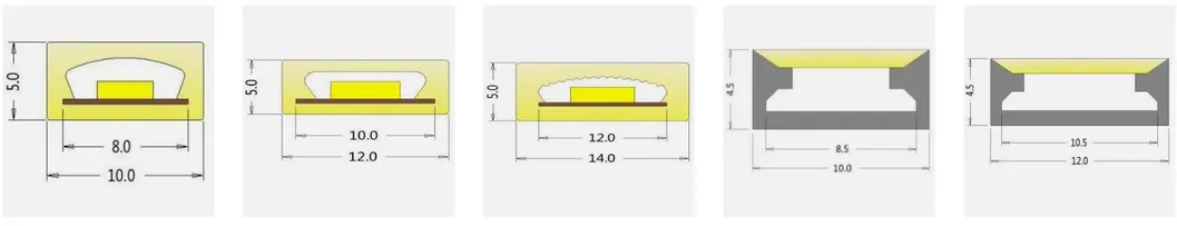 LED Neon Strip Lights Flat Top Bending 2