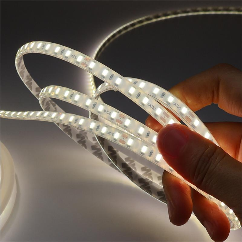 Fitas de LED SMD Ultra Brilhantes Flexíveis 12V 2835 Usadas para Casa, Hotel, Shopping