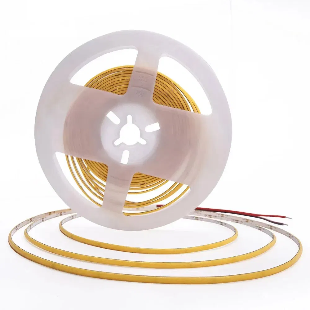 Efeito Neon Livre de DOT Interior Exterior 3000K 4000K 6000K 2.5cm Cortável DC12V DC24V Fita LED COB para Iluminação Linear ou Iluminação Decorativa