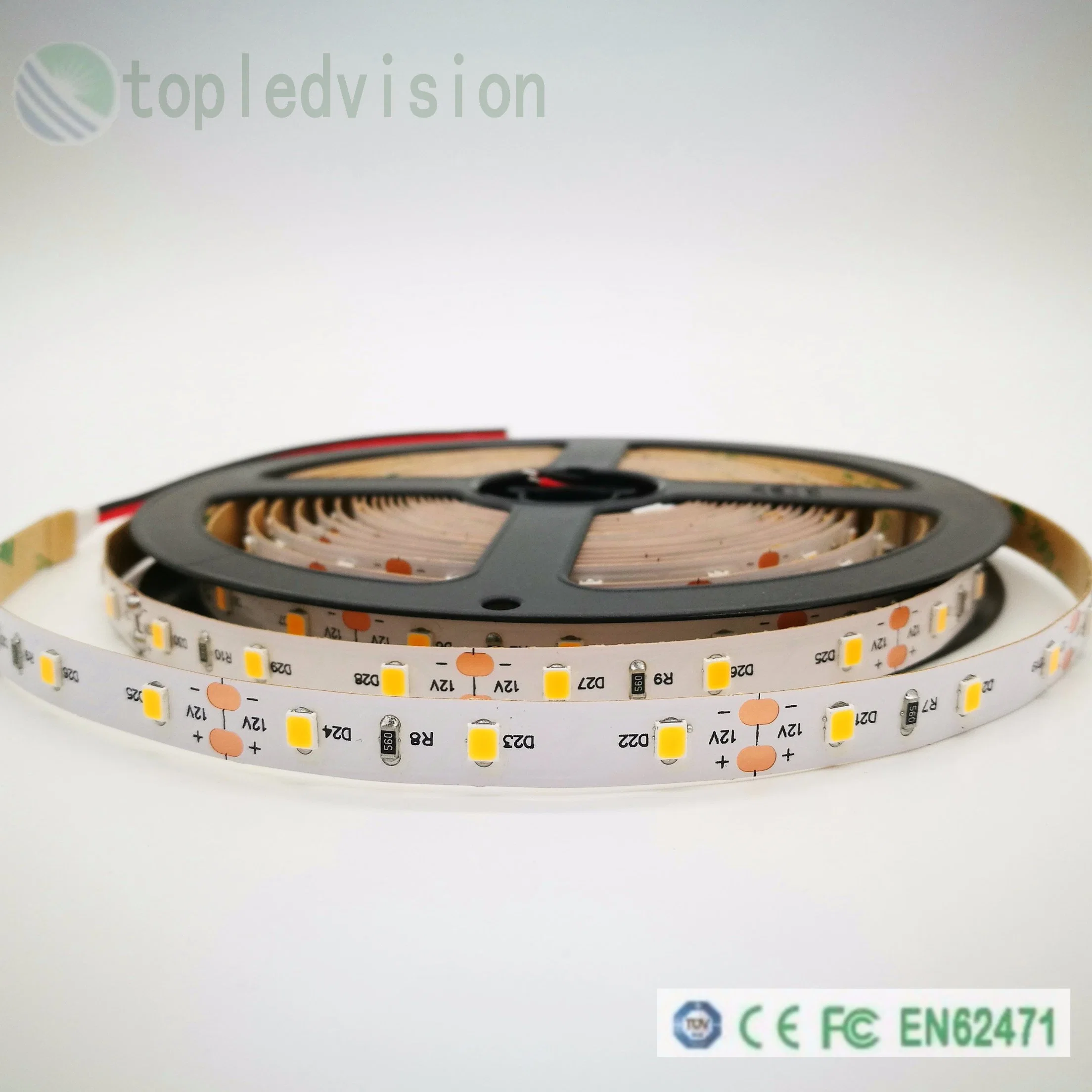Fita de LED Flexível SMD 24V Alta Brilho à Prova d'Água Luz de LED RGB Controle Inteligente Decoração para Casa Iluminação de Quarto