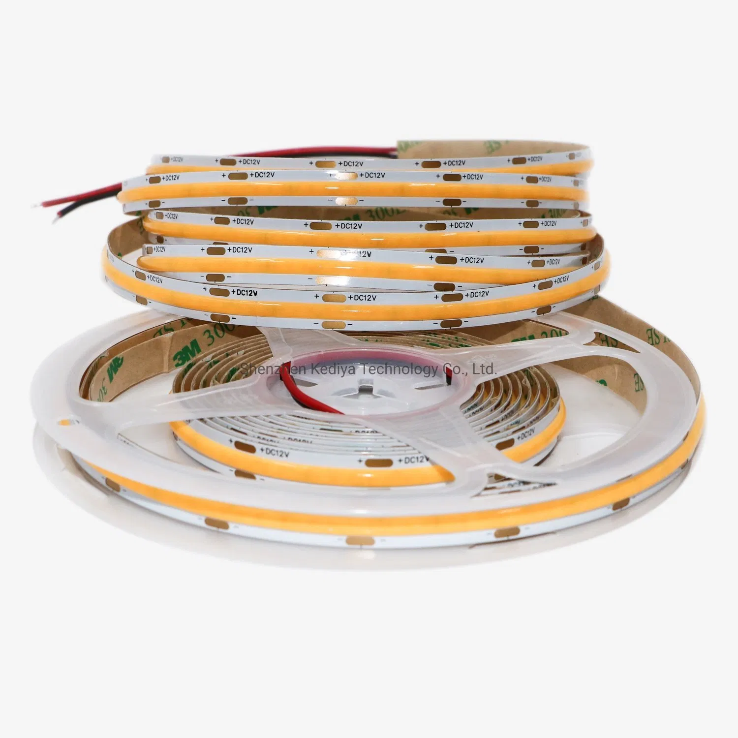 Fabricante de Fitas LED em Shenzhen Preço de Fábrica de Alta Qualidade 24V Fitas LED Ra90 320LEDs Fita LED COB Luzes de Rede RGB Fita LED COB Luz COB Fita LED COB