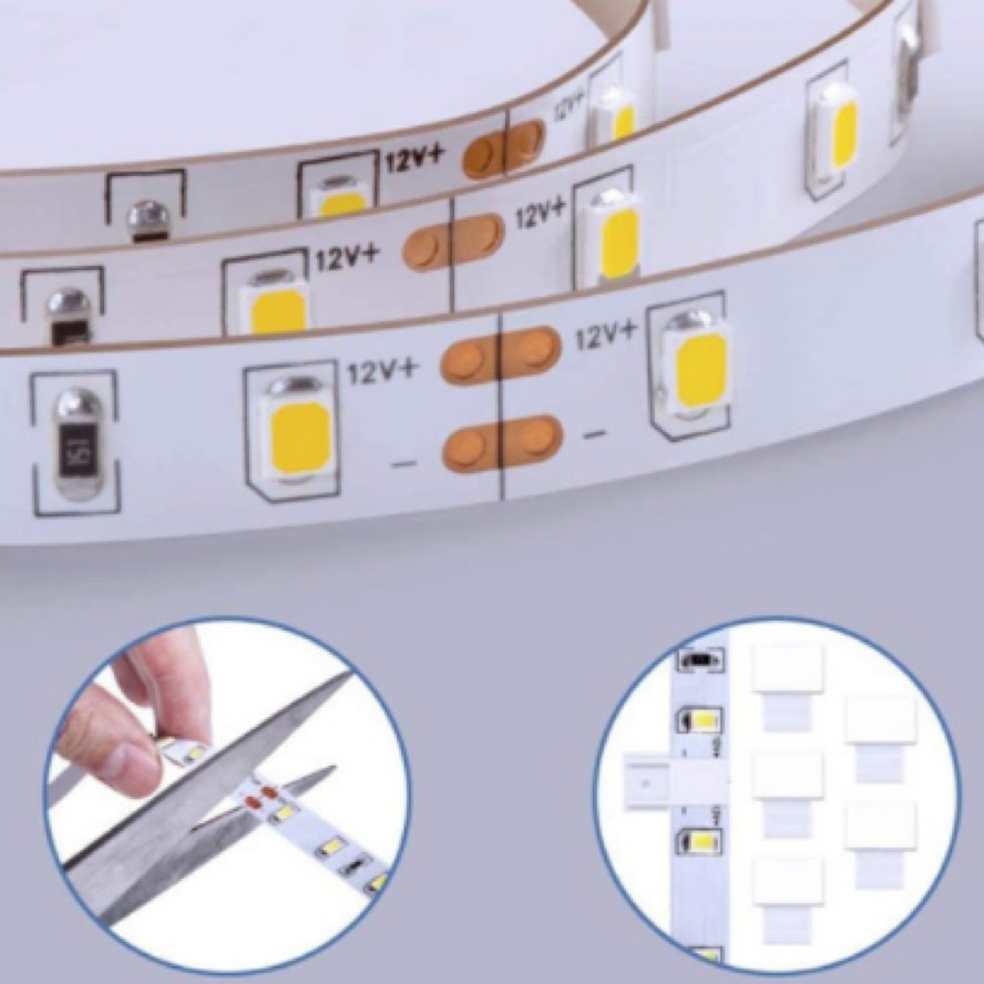 Fitas de LED RGB para Economia de Energia 12V para Espaços Internos