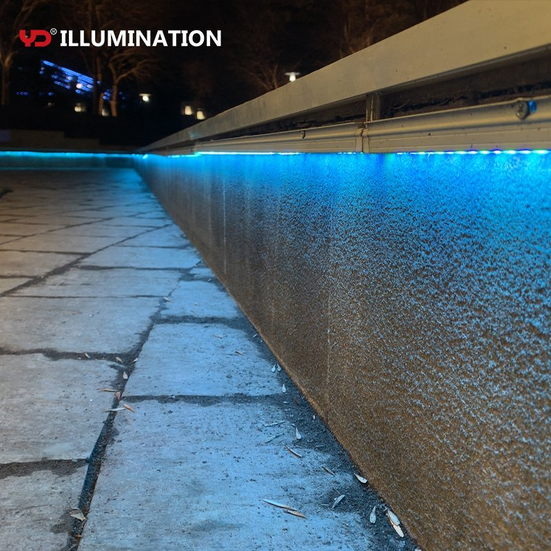 Iluminação LED de Faixa Externa IP68 para Arquitetura com Controle Bluetooth