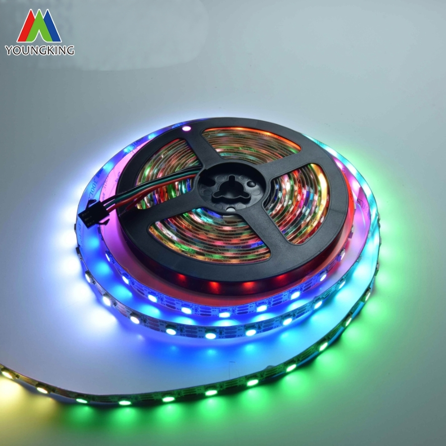 Água Corrente Fita LED 60LEDs/M IC Integrado Sk6812 Ws2812b 5050RGB Fita LED IP20 5V 10mmpcb Tira De Luz LED RGB Fita LED
