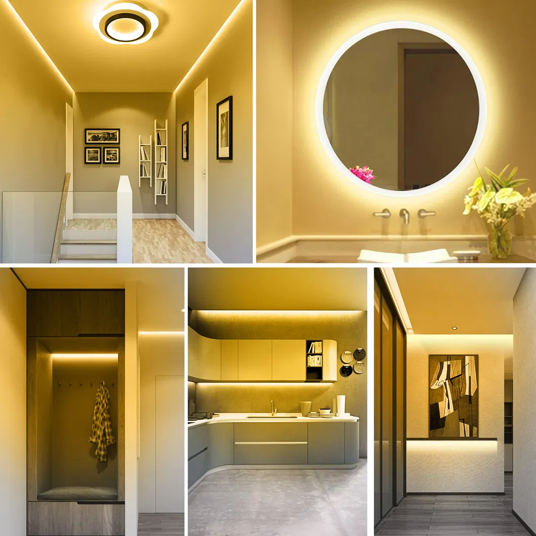 8mm Fita de Luz LED Flexível Adesiva Decorativa COB de Baixa Tensão