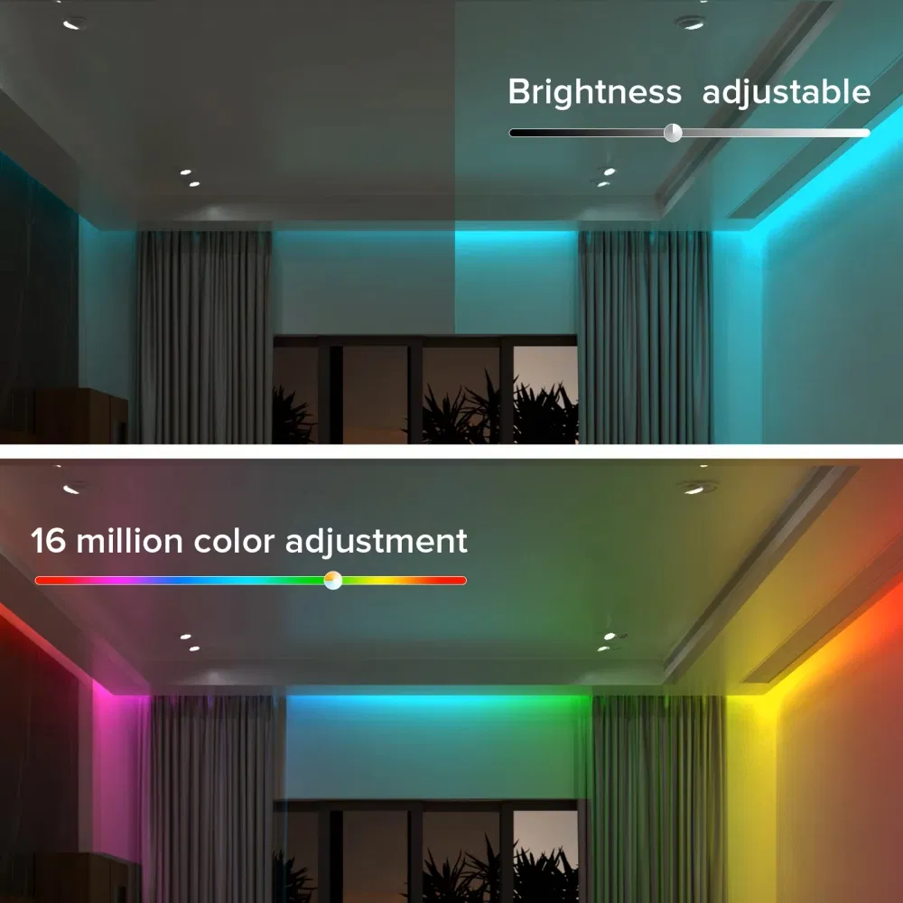 Fita de LED COB Spi RGBW IC Ws2814 784 LEDs DC24V Rgbic Flexível COB Digital LED Pixel Strip