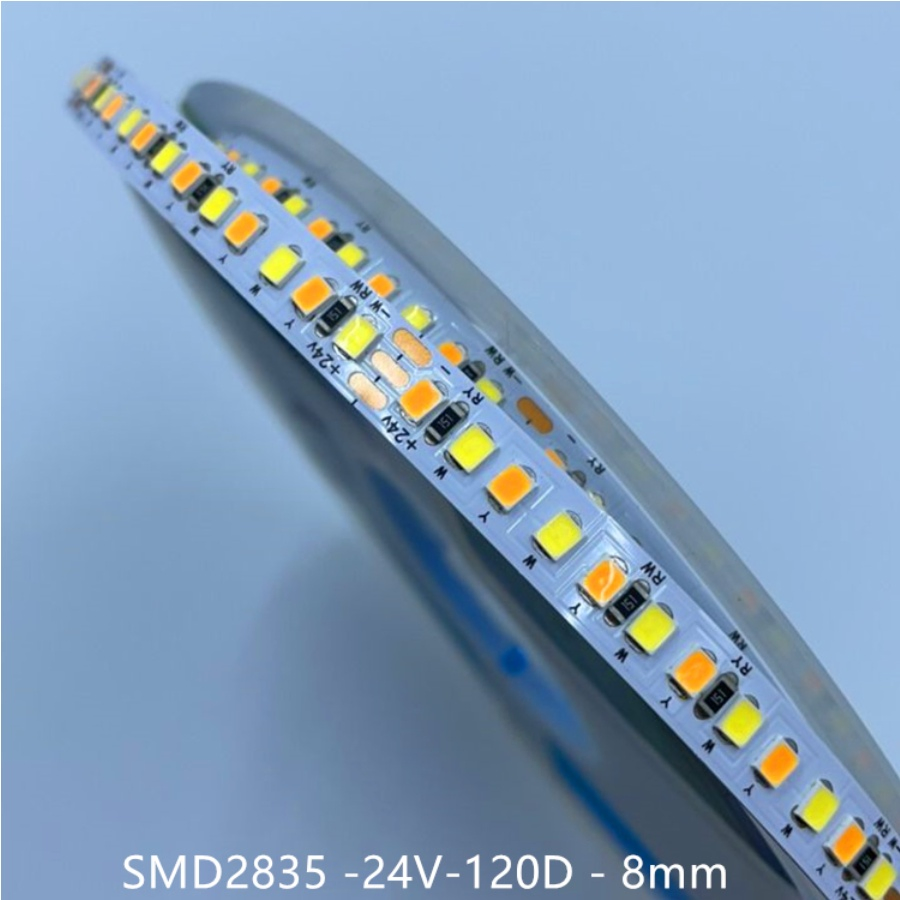 IP20 Fita de Luz LED COB Flexível à Prova d'Água 120LED PCB 8mm DC12V 24V Perfil de Alumínio Fita de Luz Ambiente para Sala de Estar