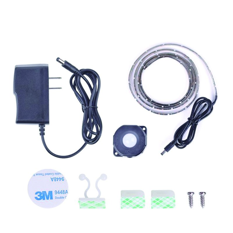 Kit de Luz LED para TV Alimentado por USB Luz de Fundo Sem Fio 4 Fitas