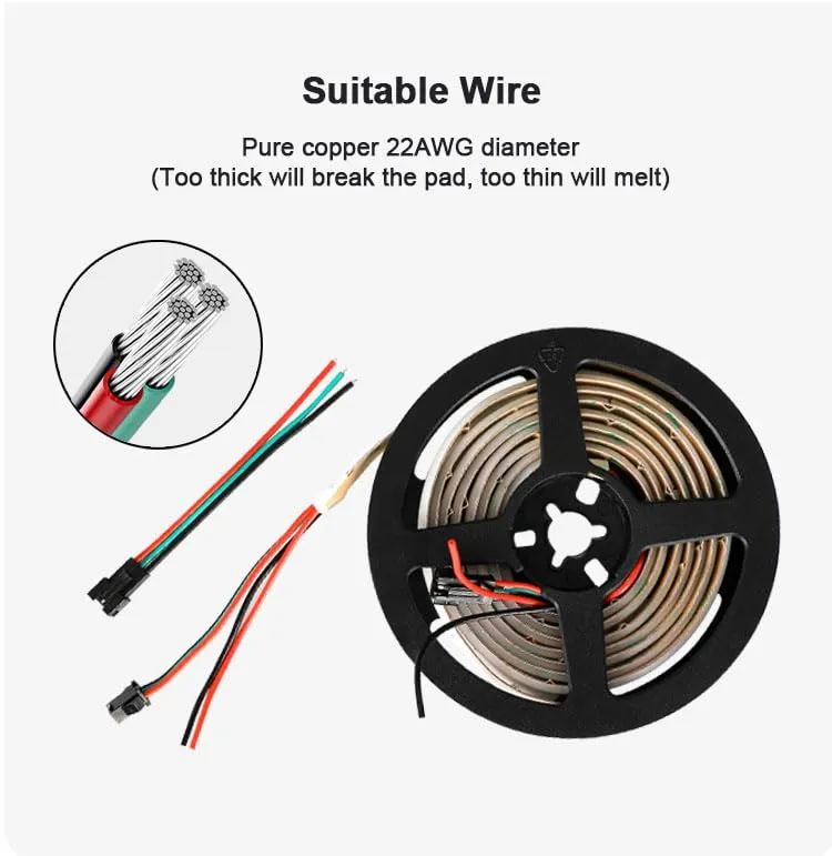 Cor dos Sonhos RGB COB 24V 720LEDs/M Fluxo de Água Pixel Fita LED