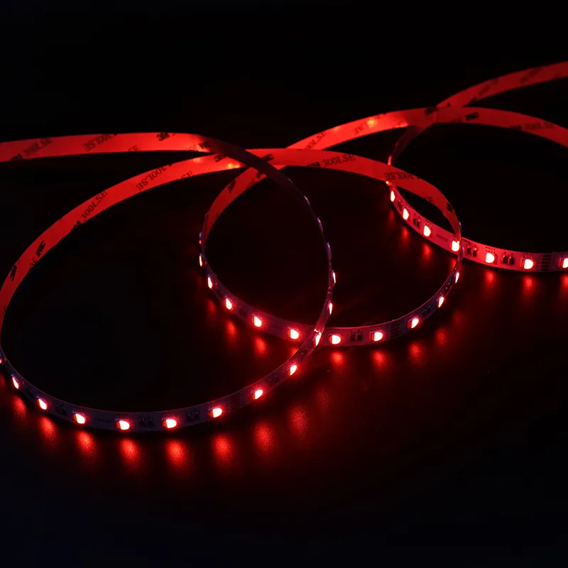 OEM ODM Personalizável DC12/24V 60LEDs 19W/M 5050 LED Strip RGBW para Projetos Criativos