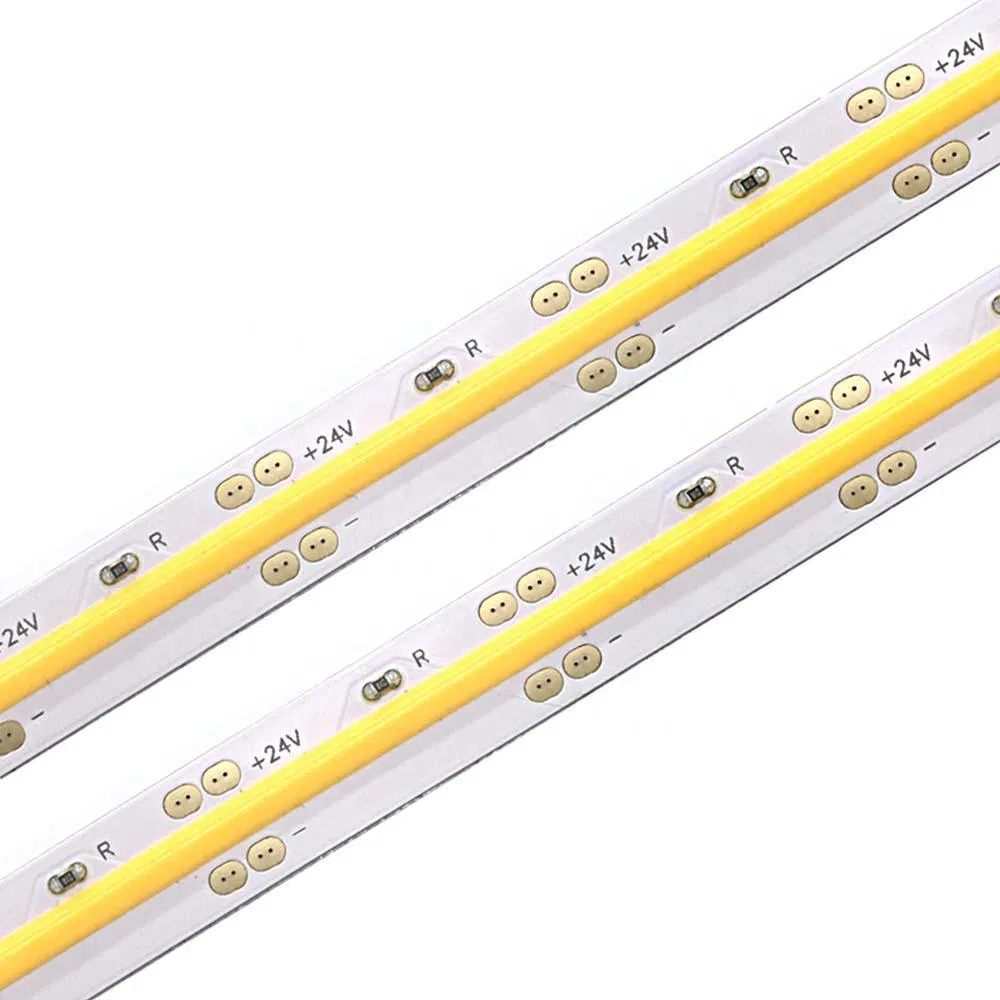 IP20 IP67 8mm 240LED/M DC12V/24V Fita LED COB 3year Garantia