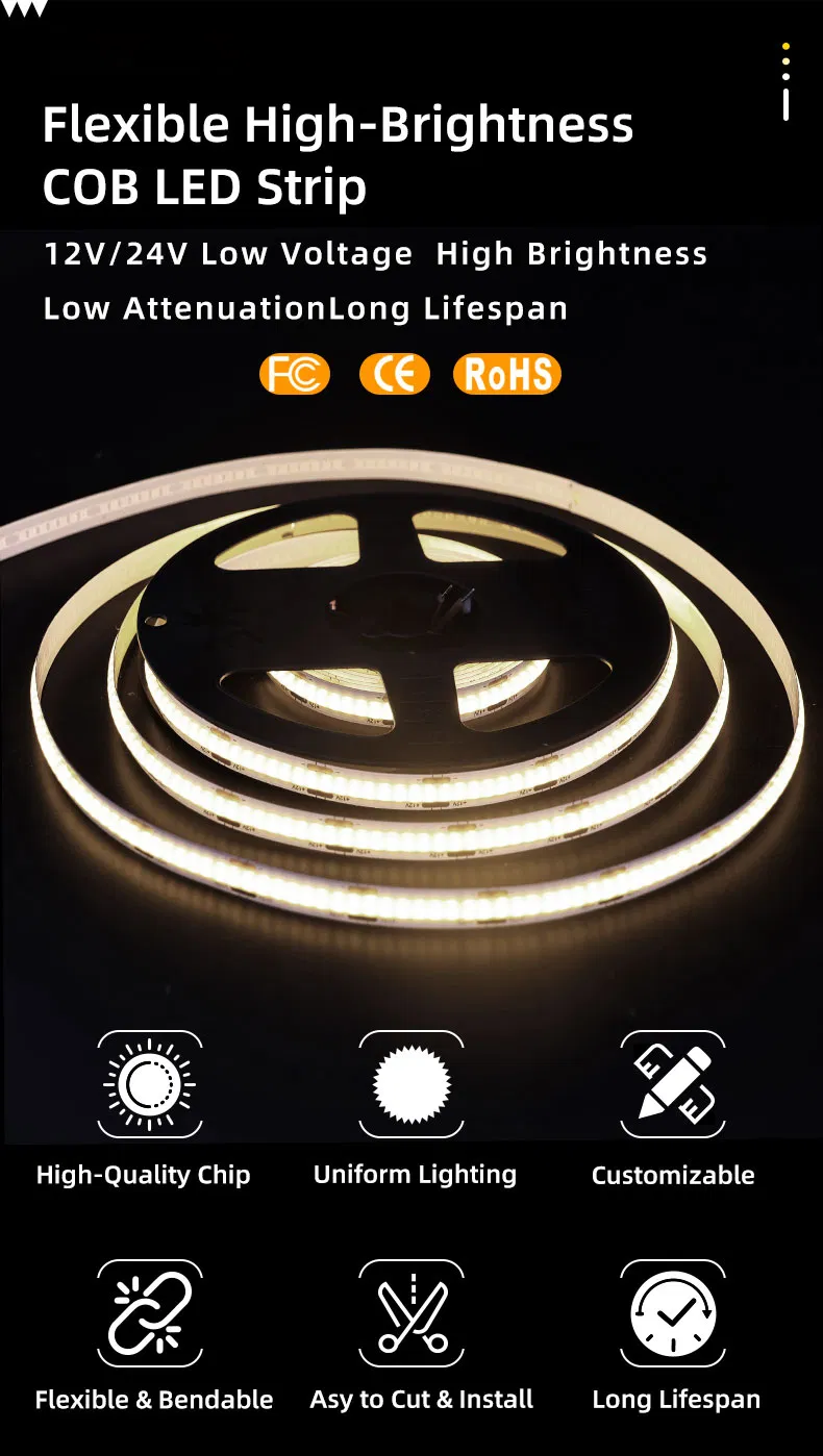 Fita de Led Adesiva Flexível Sem Pontos