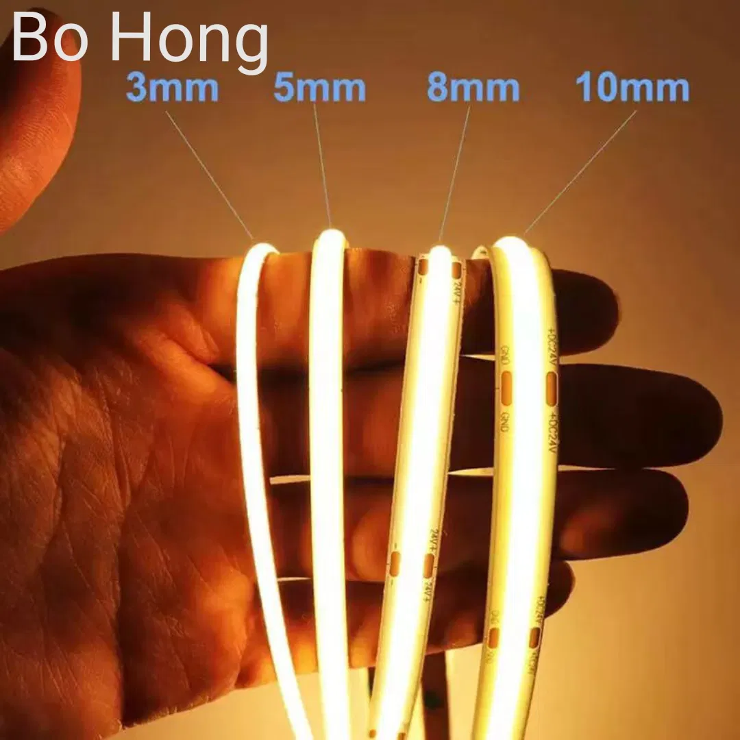 DC 24V/12V Luz de Cordão LED RGB de Alta Densidade e Alto CRI 60 LEDs/M Fita LED Mudança de Cor para Decoração Interna