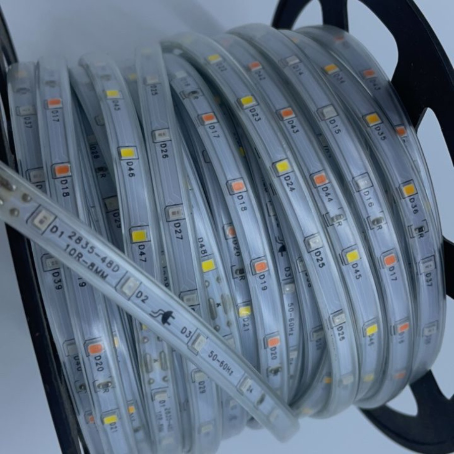 Fita LED de Alta Tensão 220V Fita LED IP65 Fita LED COB à Prova d'Água 240V 3000K 4500K 6000K para Iluminação Externa Fita de Luz de Densidade Padrão
