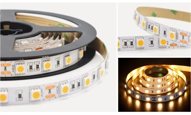 Venda Quente SMD5050 60/120LED Fita LED DC12 Fita Não Impermeável com Certificado CE